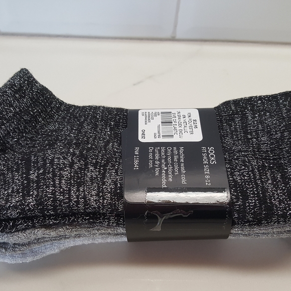 LANE BRYANT 3-Pair  Metallic Sport Socks NWT - Picture 6 of 7